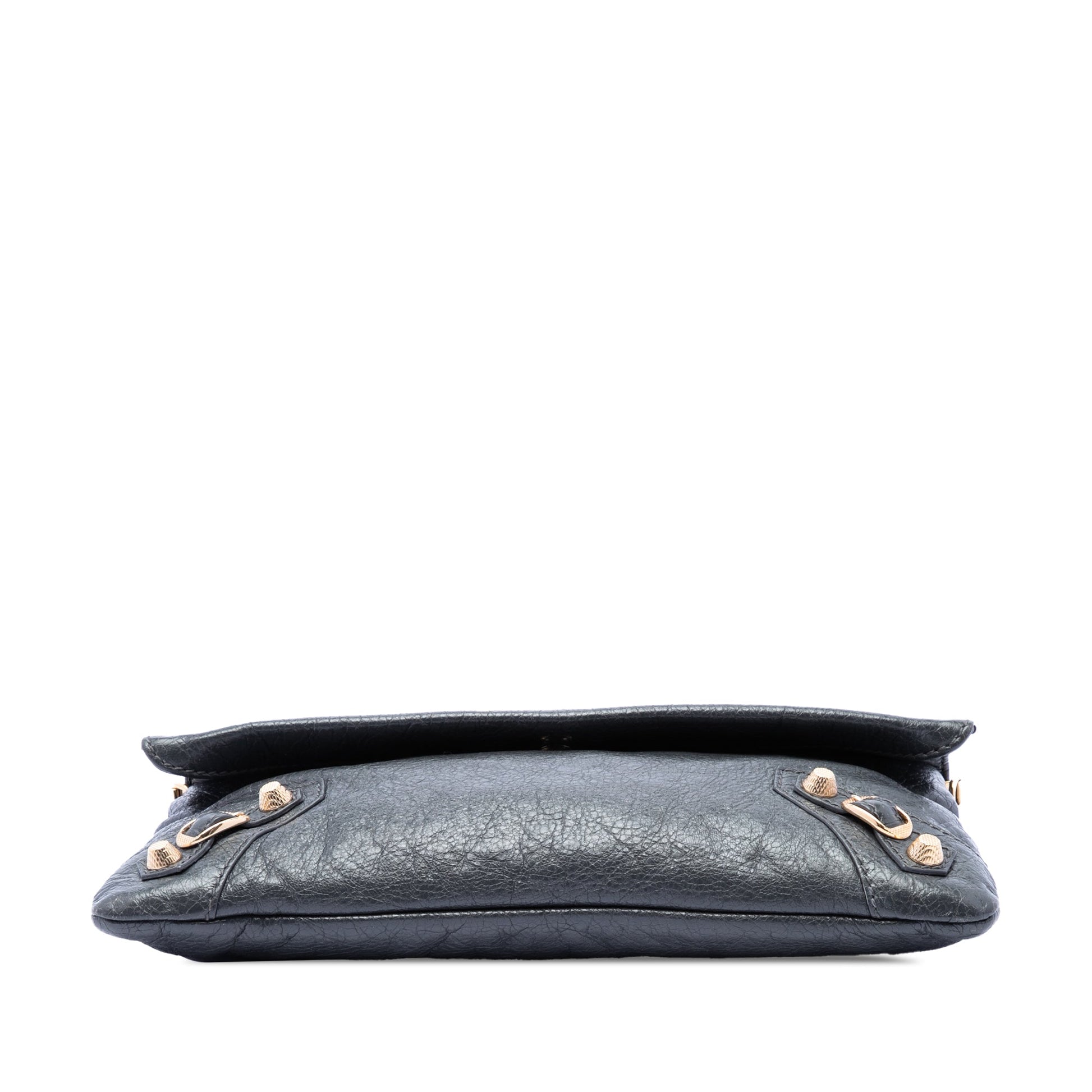Balenciaga Lambskin Motocross Giant 12 Envelope Clutch With Strap