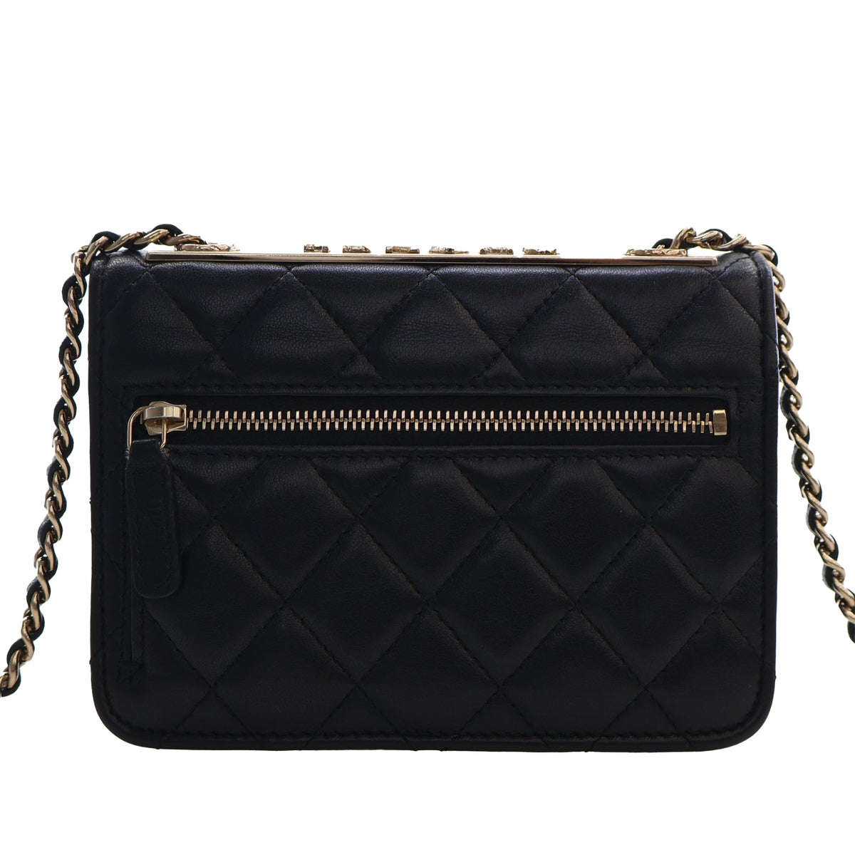 Chanel Mini Quilted Lambskin Trendy CC Wallet On Chain