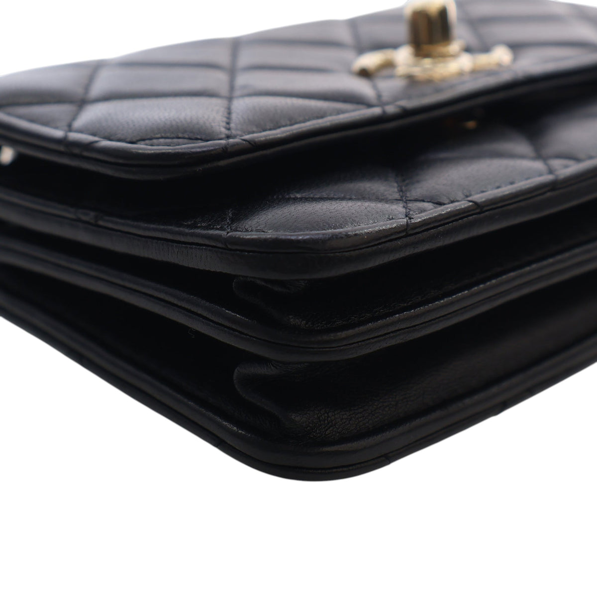Chanel Mini Quilted Lambskin Trendy CC Wallet On Chain