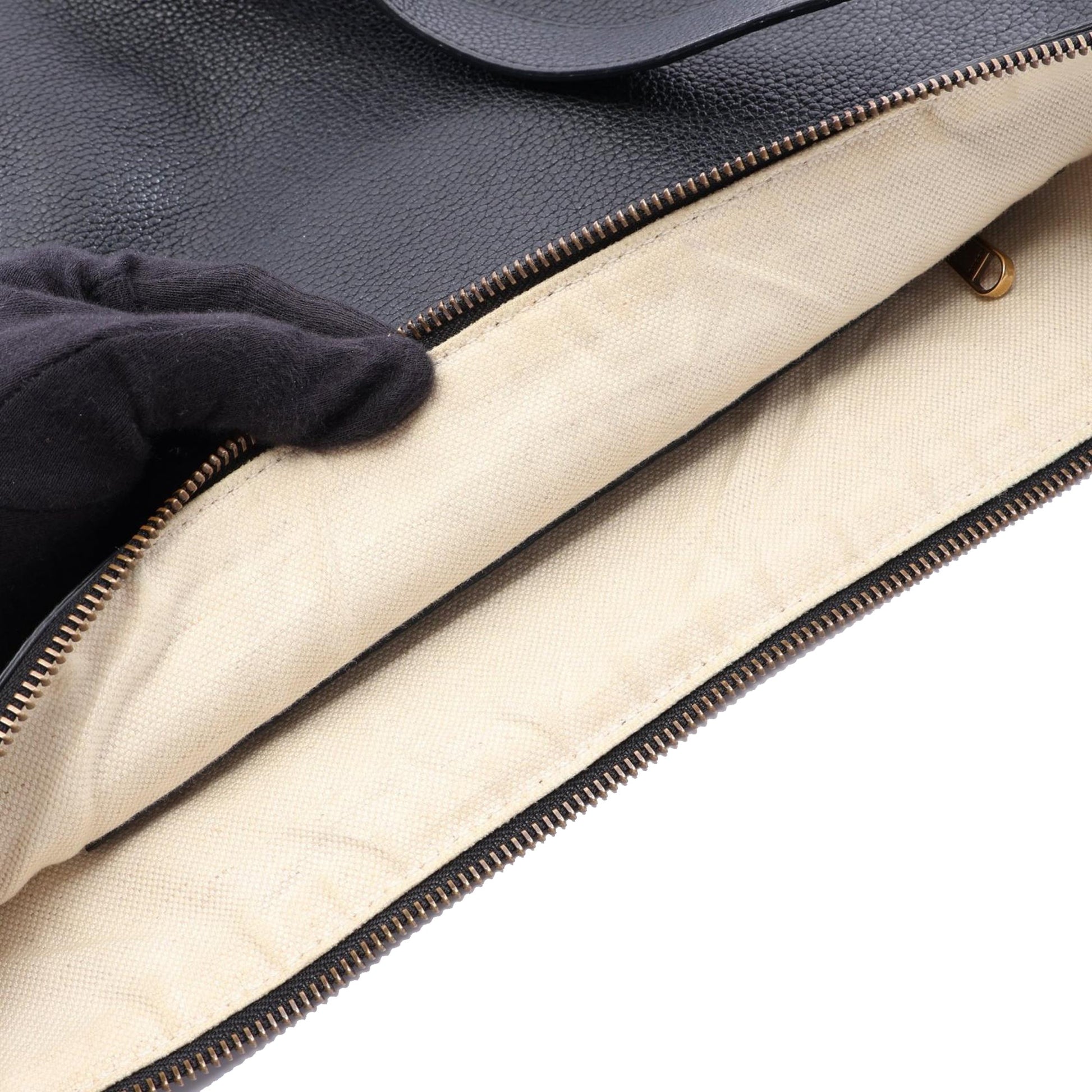 Gucci Grained Calfskin Logo Half Moon Crossbody