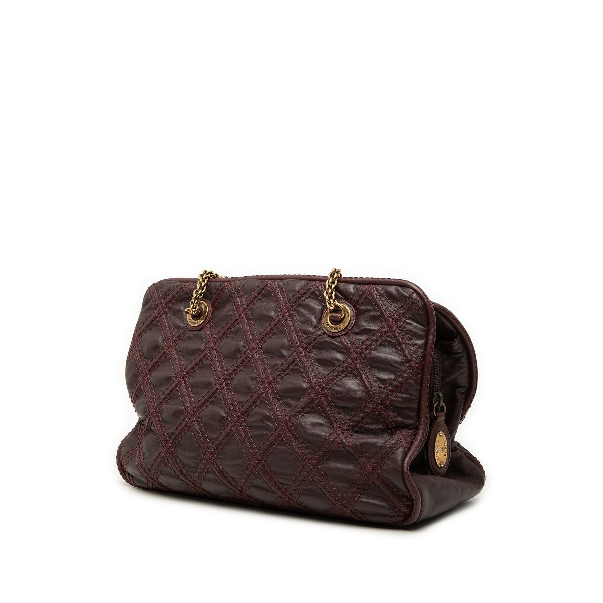 Chanel Quilted Calfskin Triptych Shoulder Bag