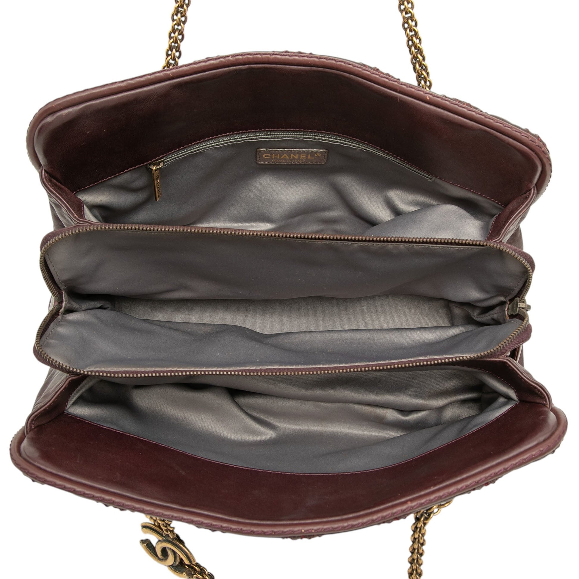 Chanel Quilted Calfskin Triptych Shoulder Bag