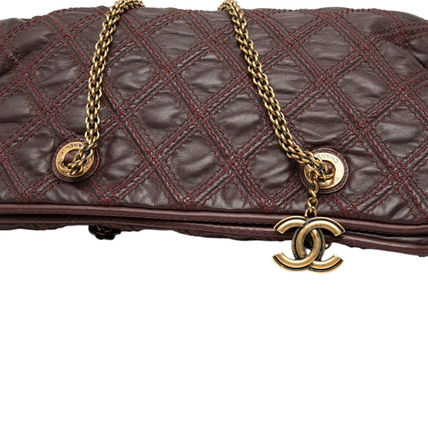 Chanel Quilted Calfskin Triptych Shoulder Bag