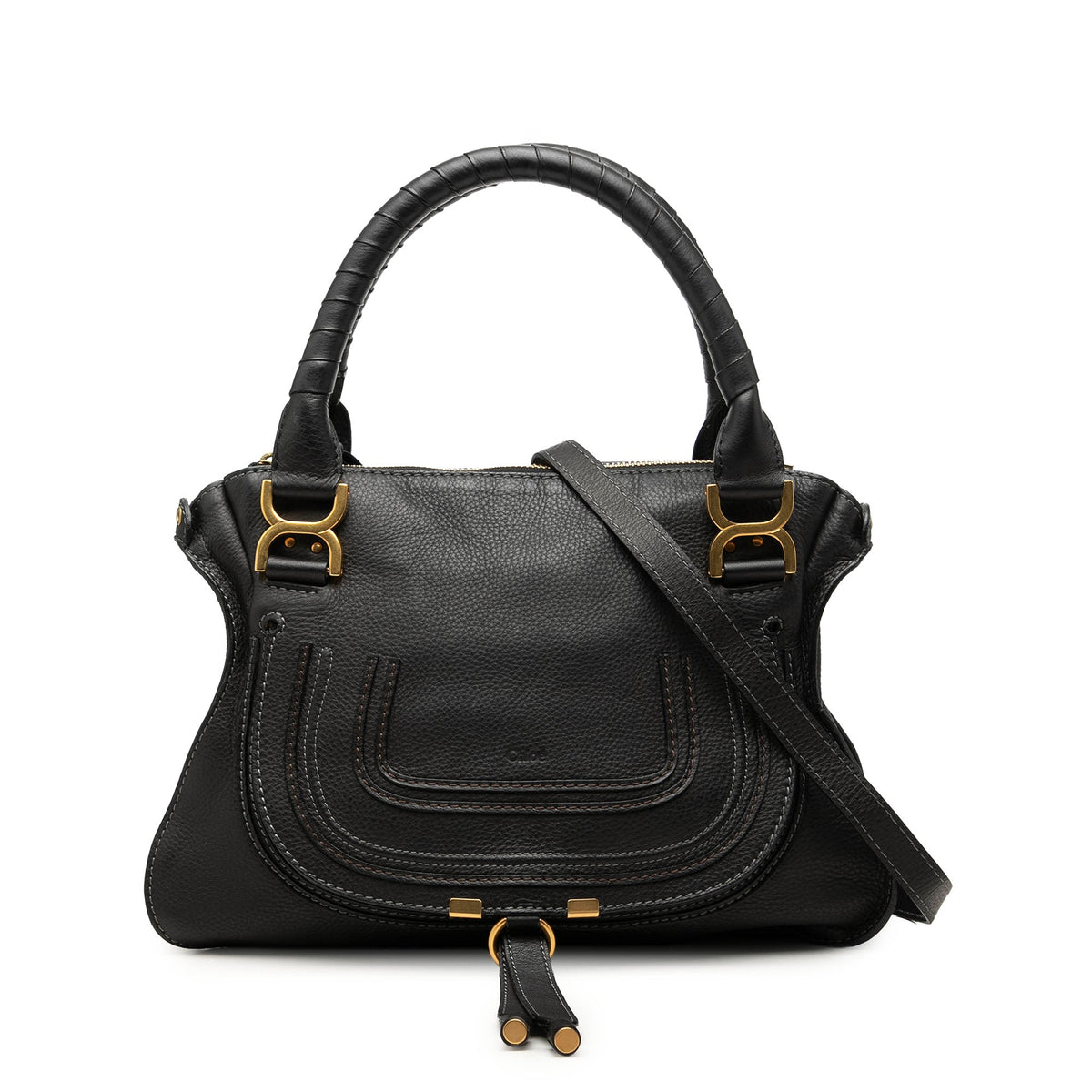 Chloé Medium Grained Leather Marcie Satchel