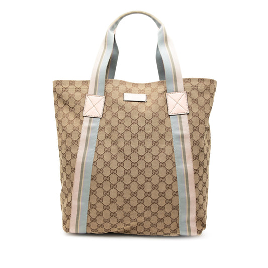 Gucci GG Canvas Web Tote