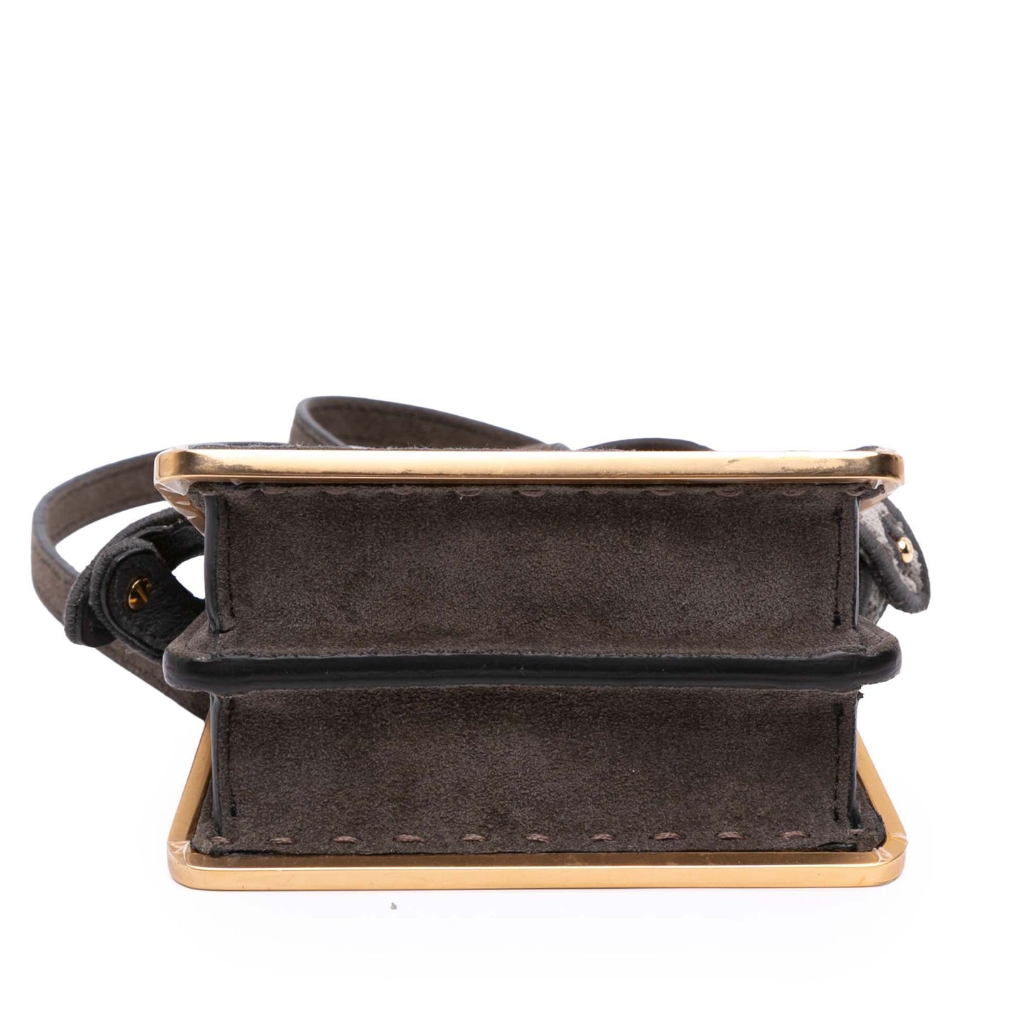 Fendi Nano Zucca Cashmere Peekaboo ISeeU Maxi Handle Bag