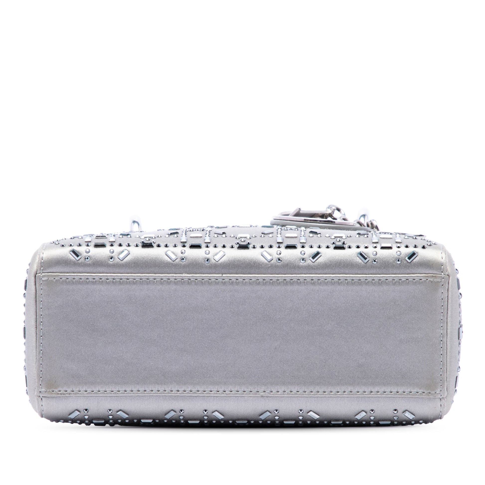 Dior Mini Satin Cannage Crystal Embellished Lady Dior