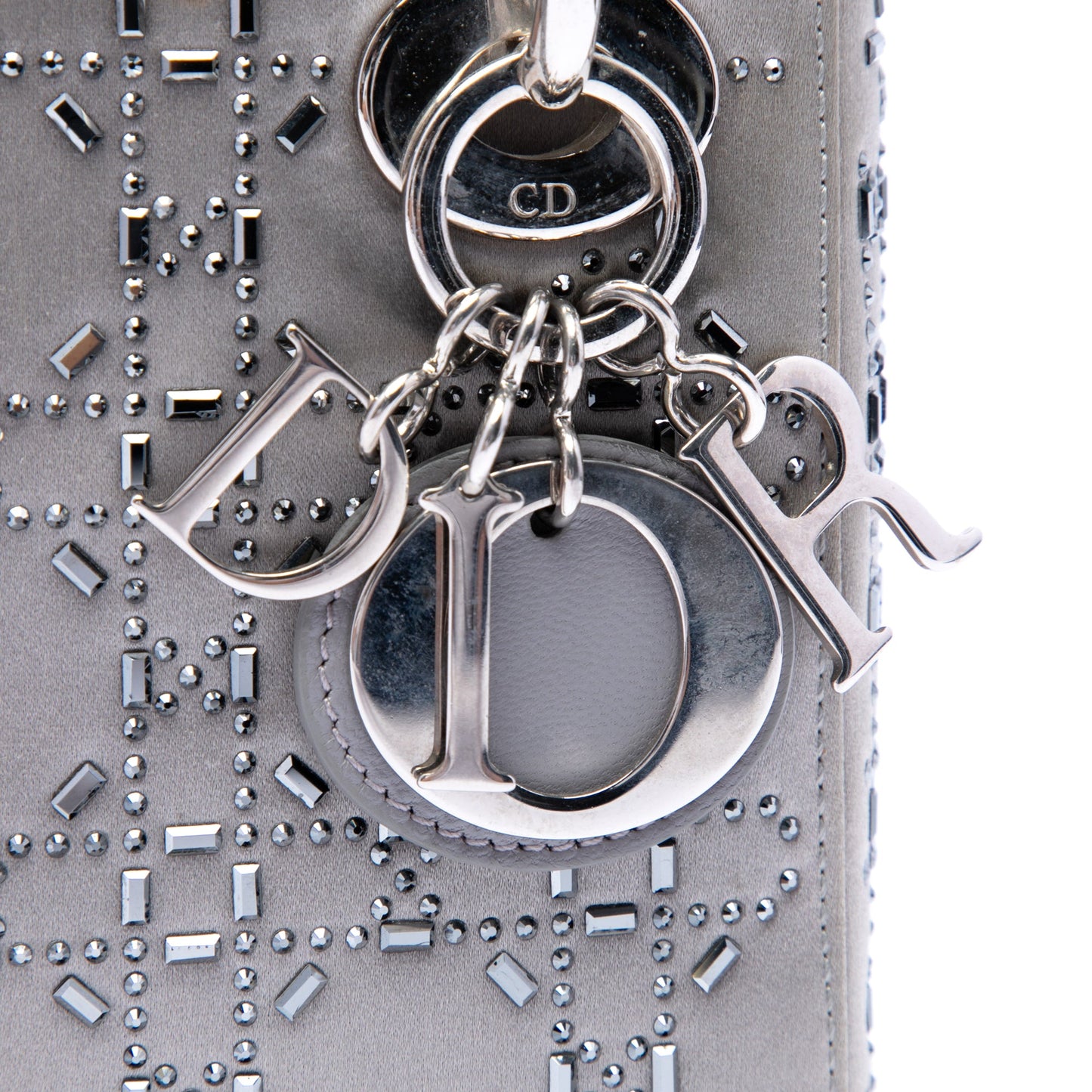 Dior Mini Satin Cannage Crystal Embellished Lady Dior