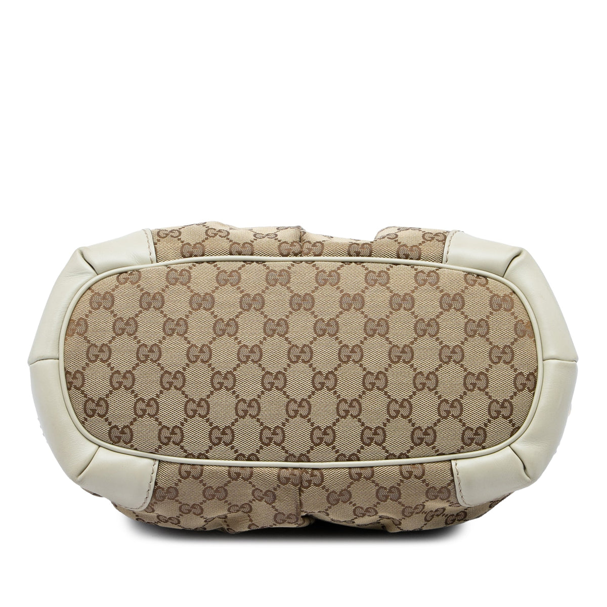 Gucci GG Canvas Sukey Satchel — White