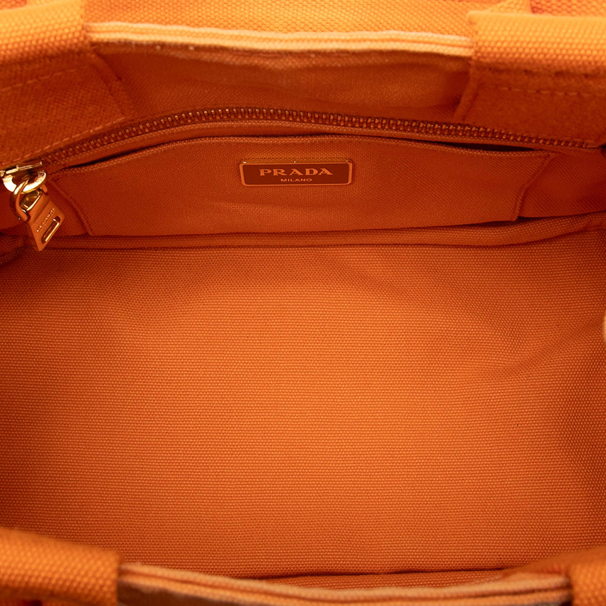 Prada Small Canvas Canapa Logo Satchel