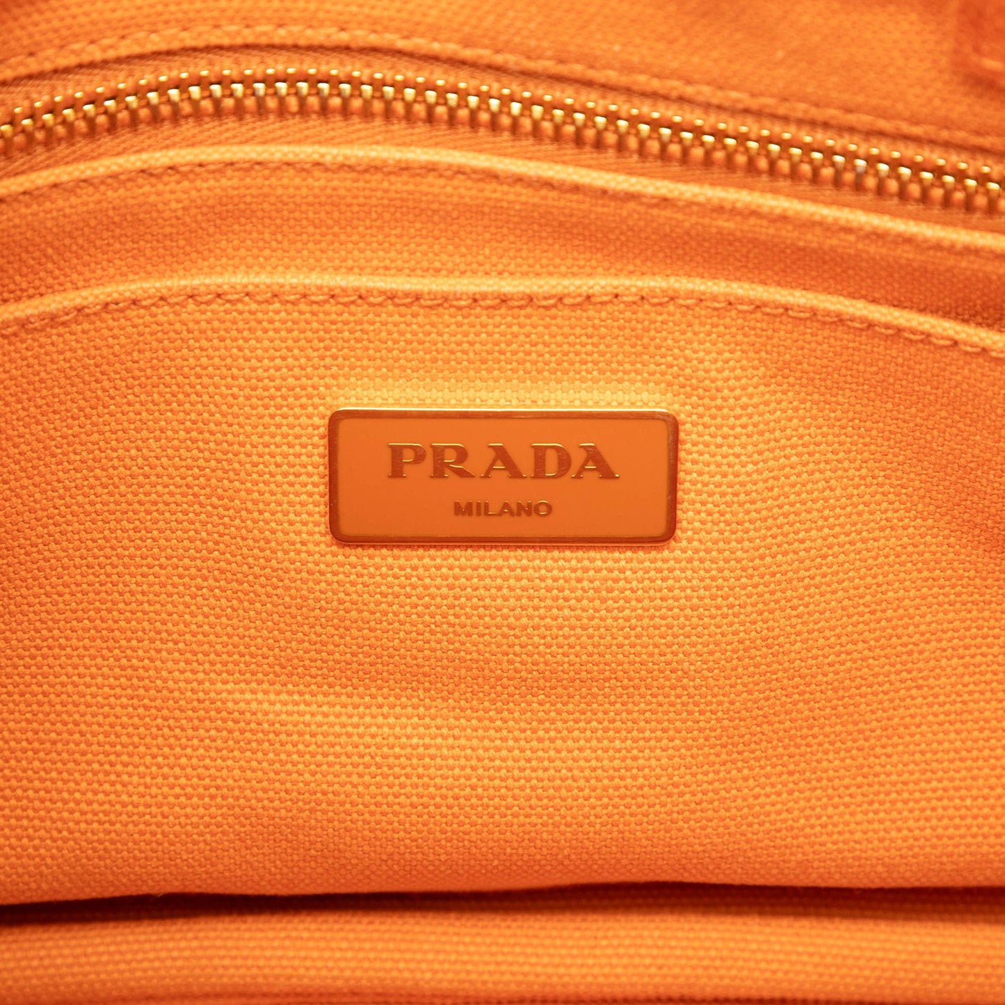 Prada Small Canvas Canapa Logo Satchel