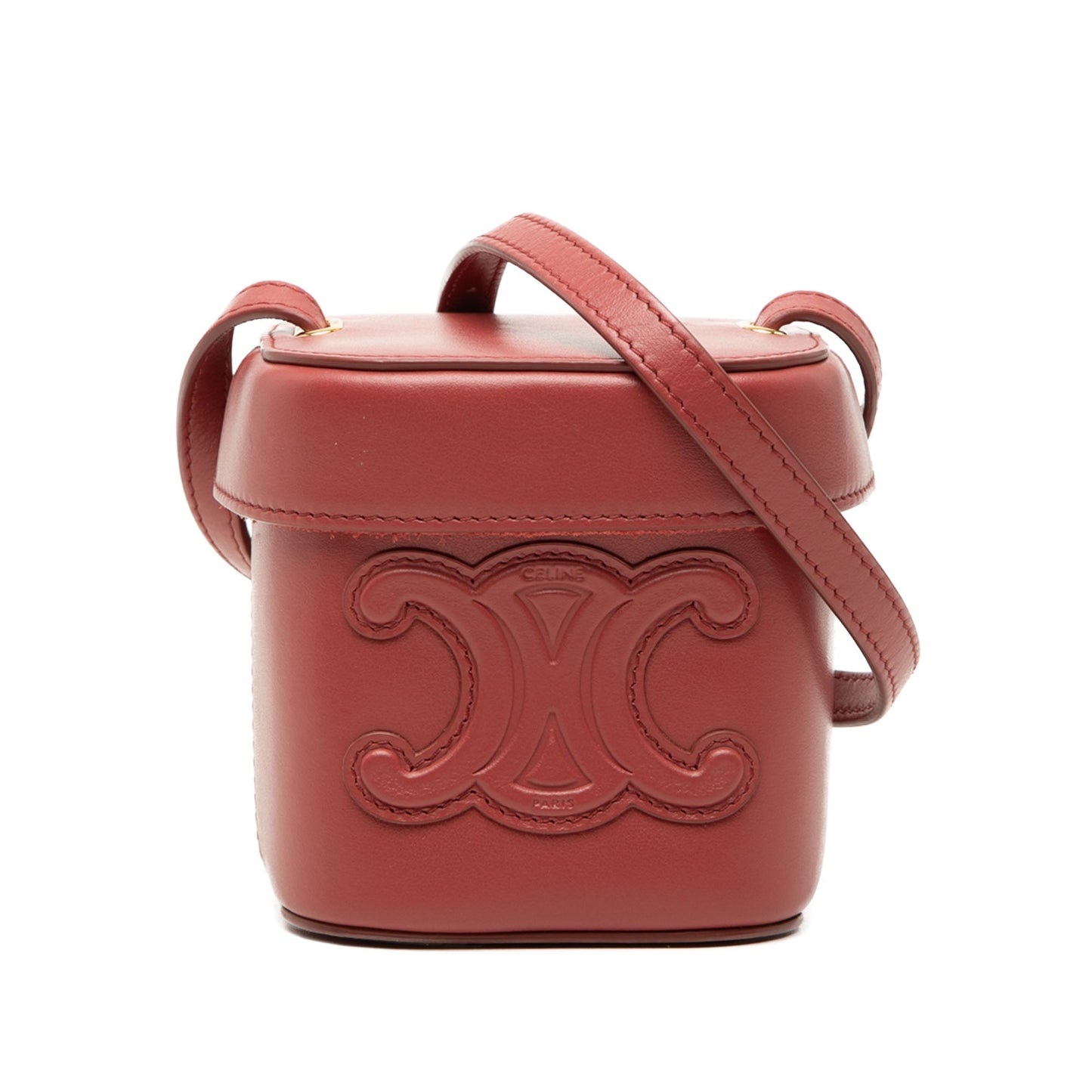 Celine Small Calfskin Cuir Triomphe Box Bag