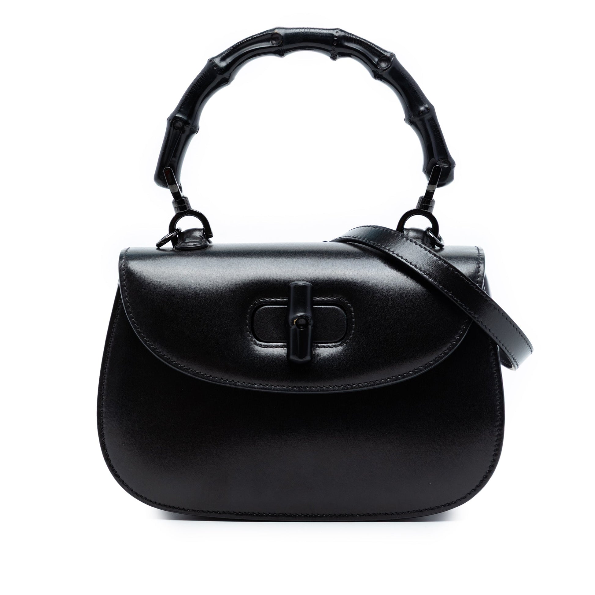 Small Calfskin 1947 Bamboo Top Handle Bag