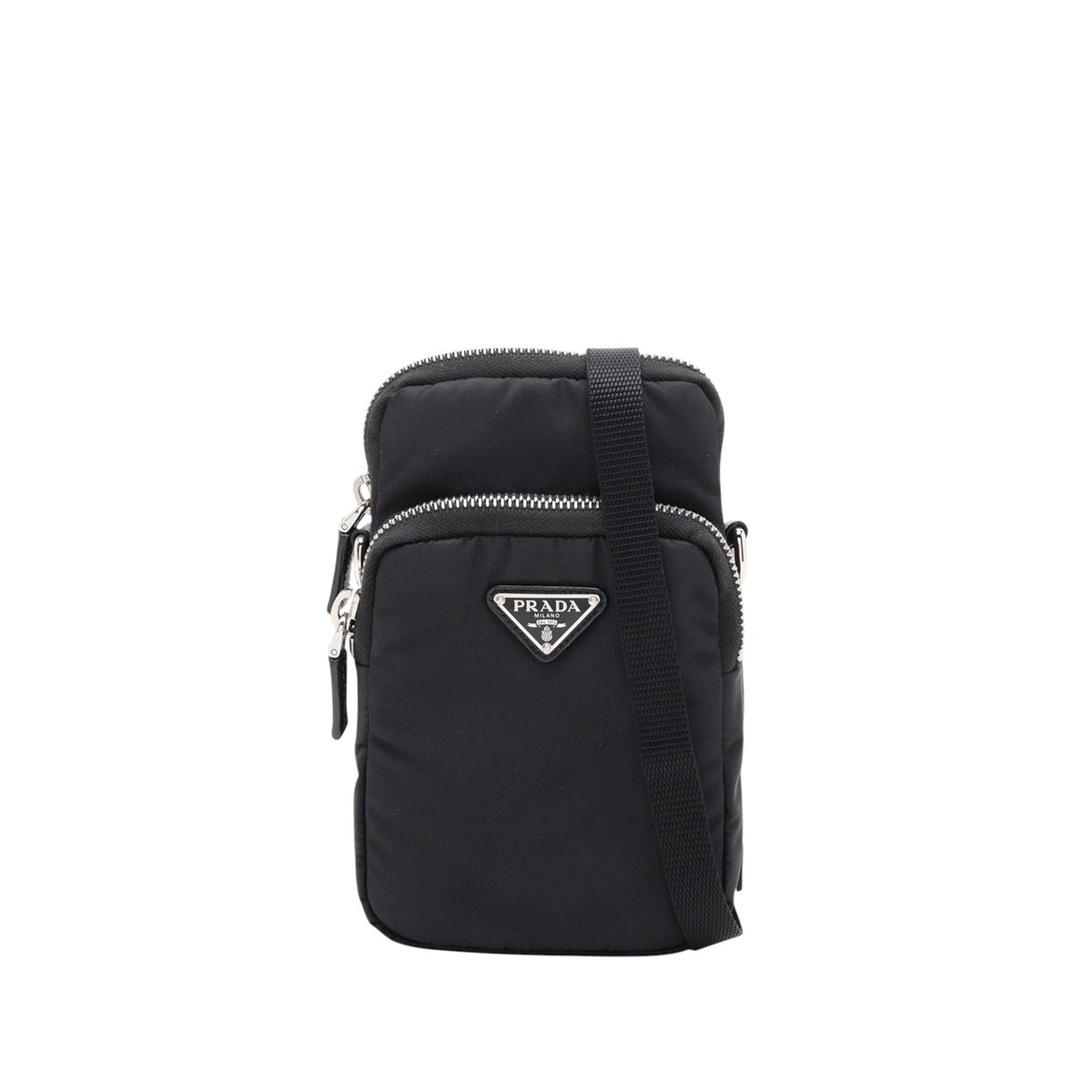Prada Tessuto Phone Holder — Black