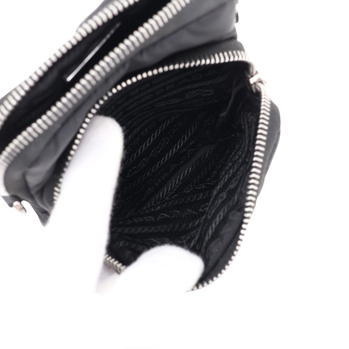 Prada Tessuto Phone Holder — Black