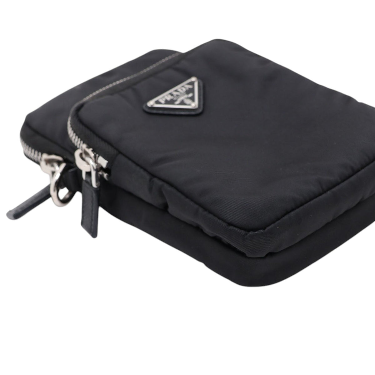 Prada Tessuto Phone Holder — Black