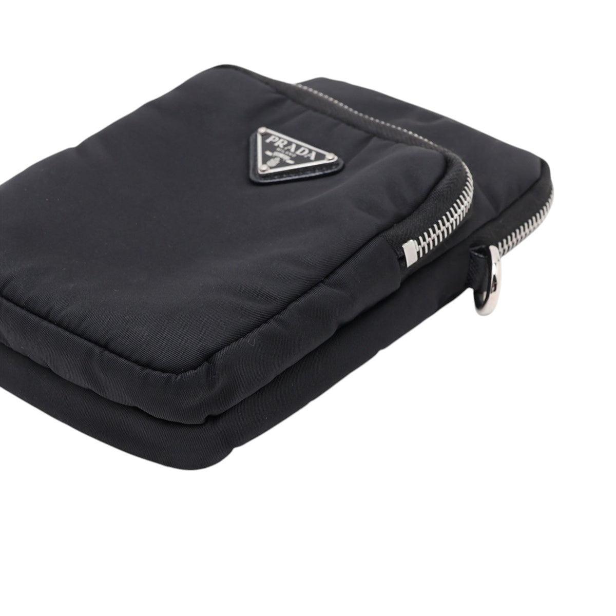 Prada Tessuto Phone Holder — Black