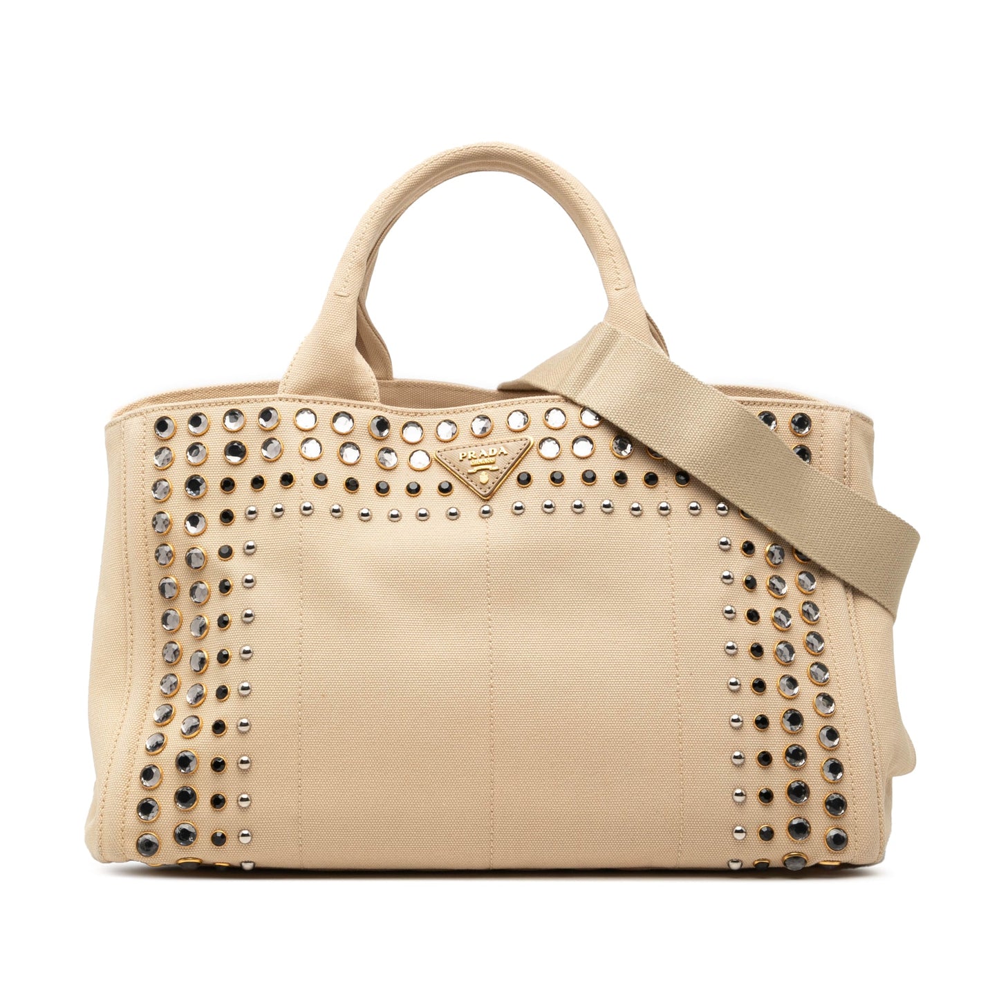 Prada Canvas Canapa Bijoux Satchel