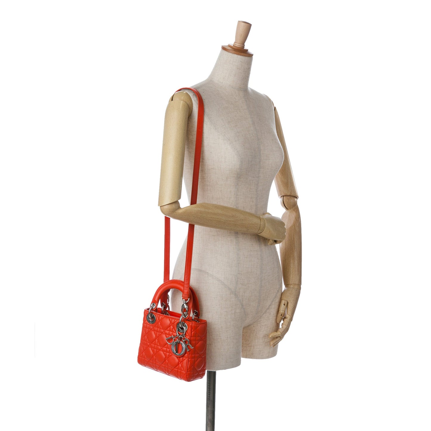 Dior Mini Lambskin Cannage Lady Dior