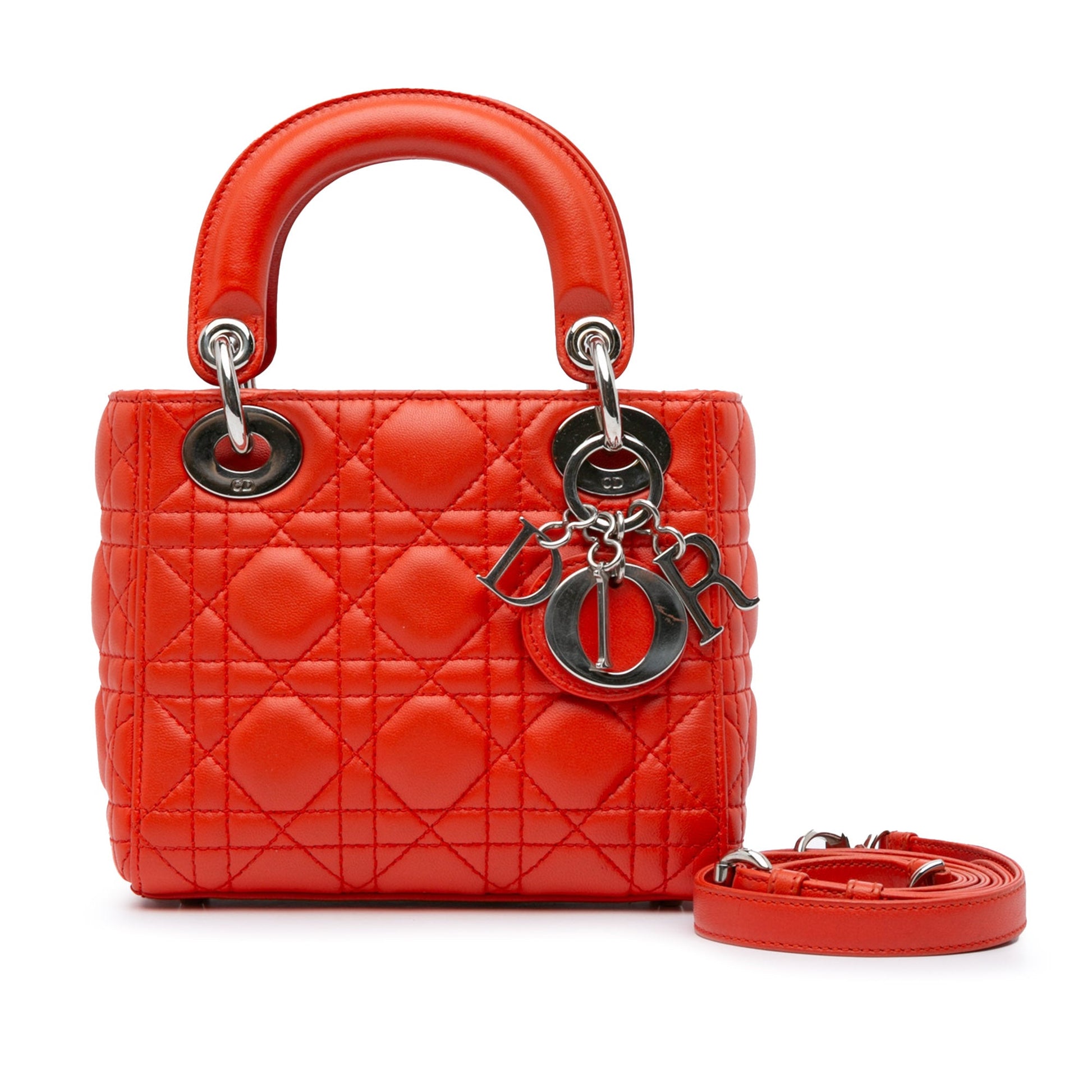 Dior Mini Lambskin Cannage Lady Dior