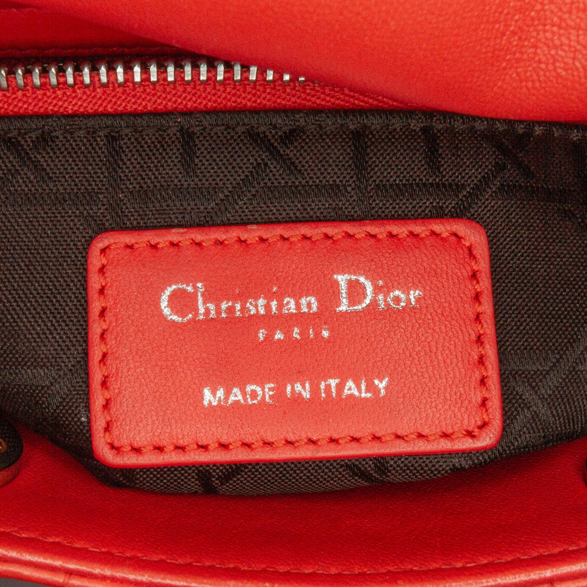 Dior Mini Lambskin Cannage Lady Dior