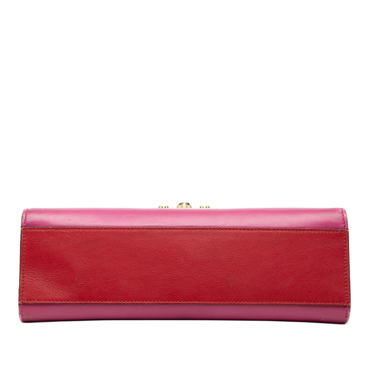 Medium Bicolor Leather Padlock Shoulder Bag