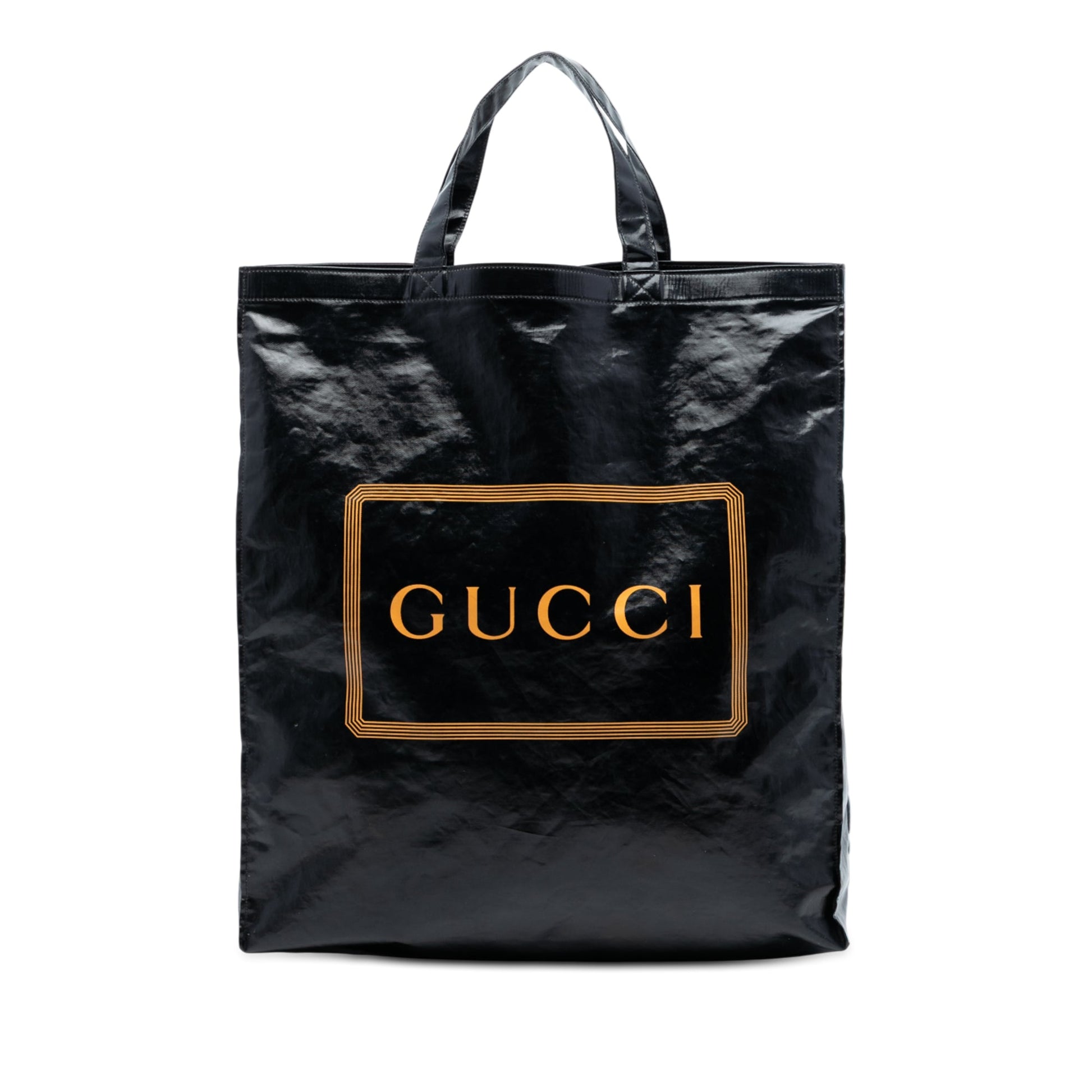 Gucci PVC Coated Canvas Logo Montecarlo Tote