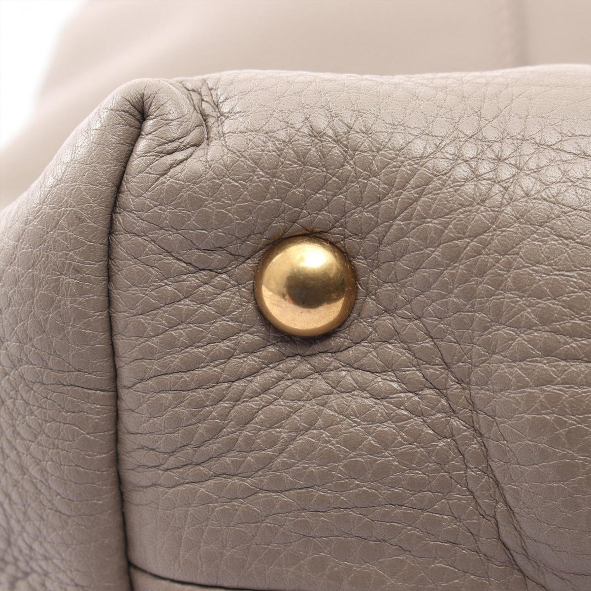 Gucci Medium Pebbled Calfskin Twill Tote — Beige