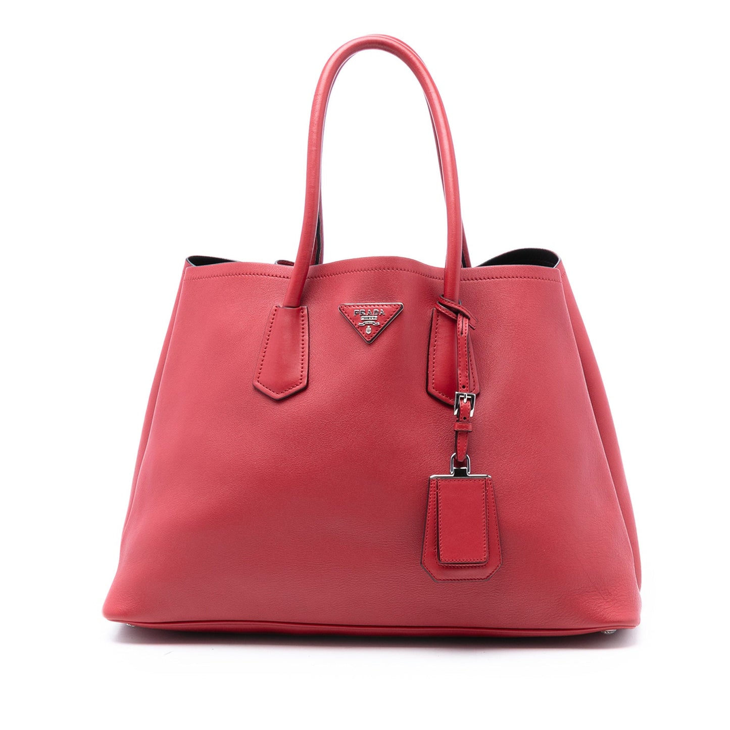 Prada Large Saffiano Cuir Double Satchel