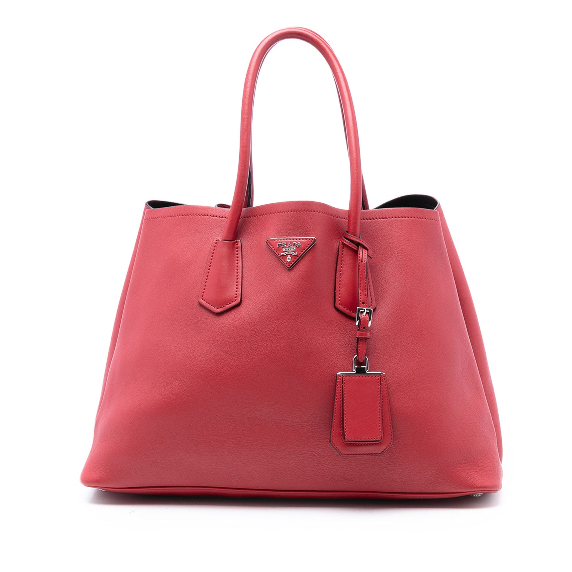 Prada Large Saffiano Cuir Double Satchel