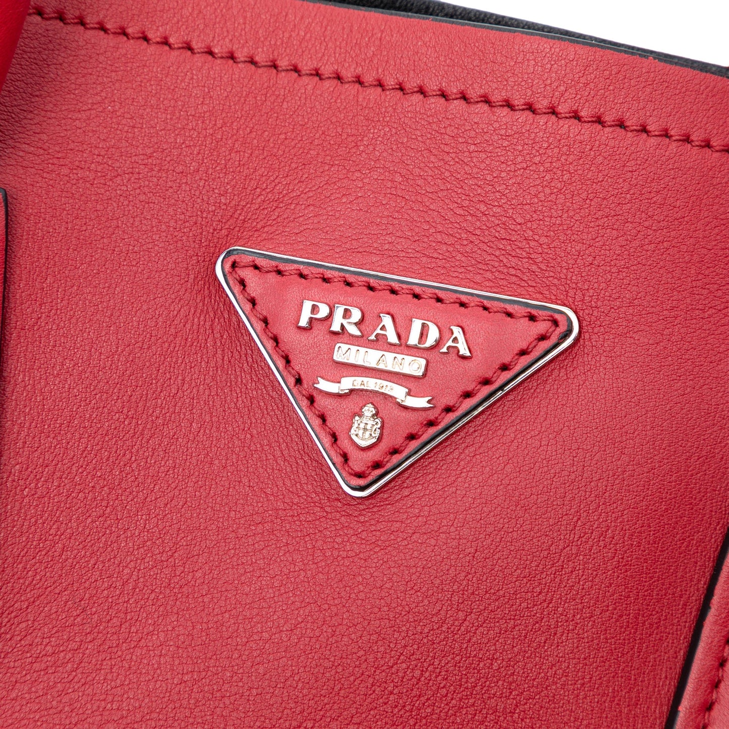 Prada Large Saffiano Cuir Double Satchel