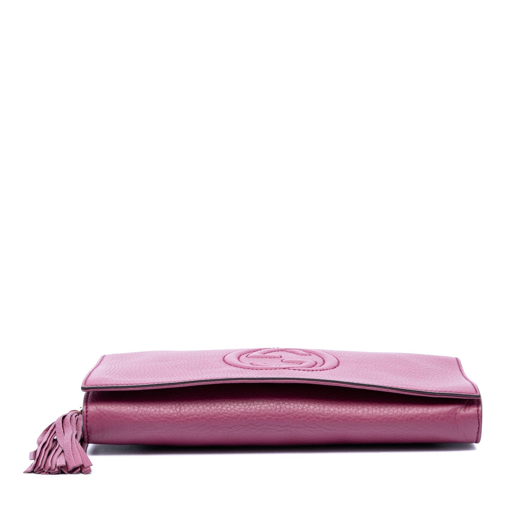 Gucci Leather Soho Disco Clutch
