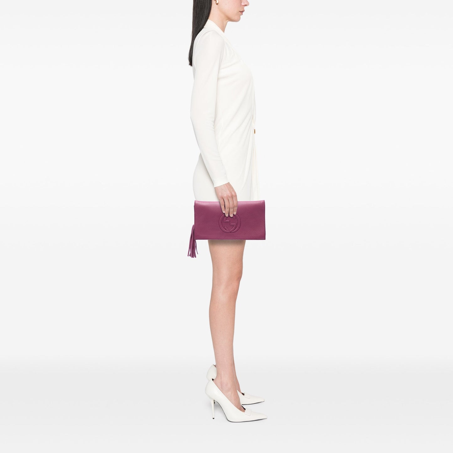 Gucci Leather Soho Disco Clutch