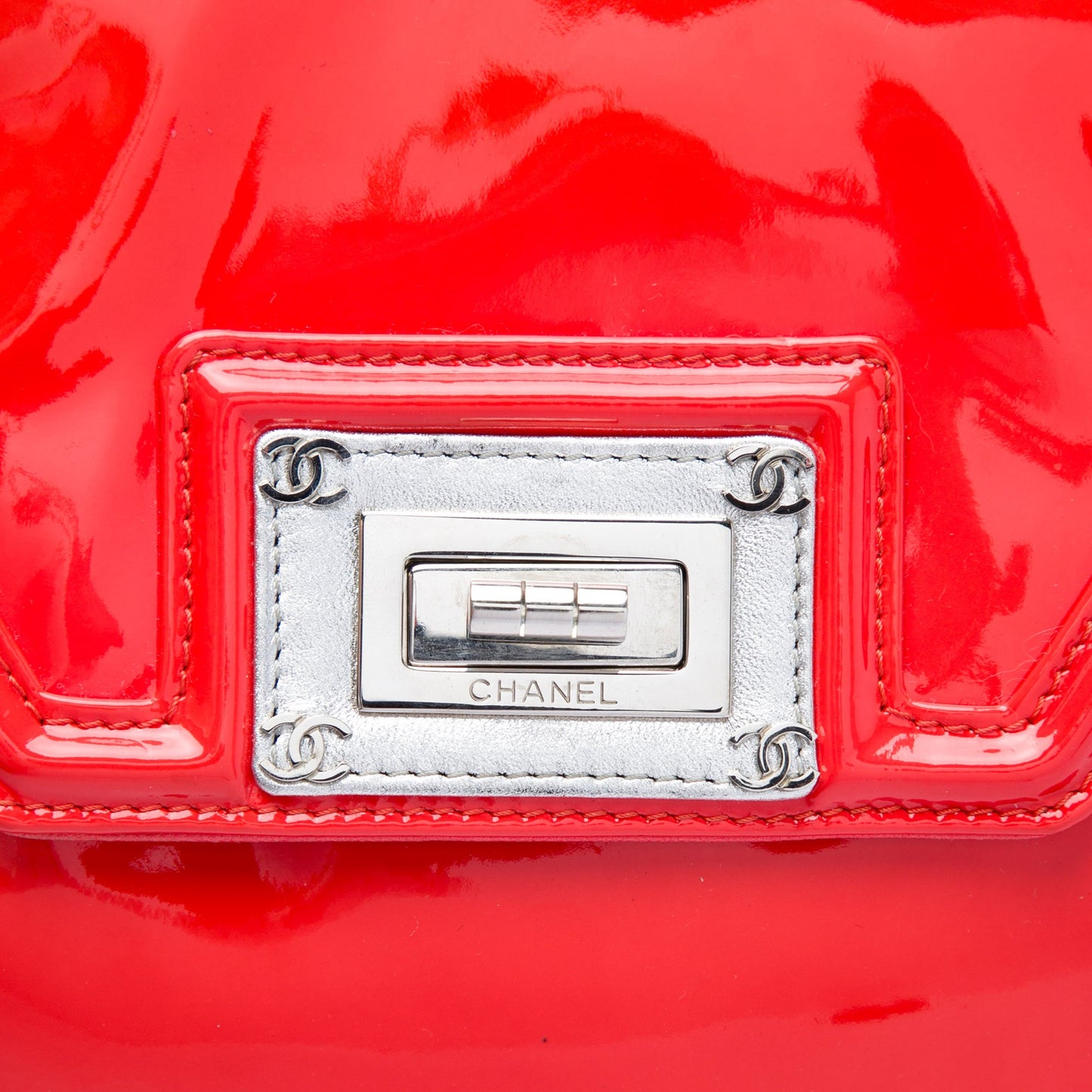 Chanel Patent Mademoiselle Lock Bijoux Chain Tote