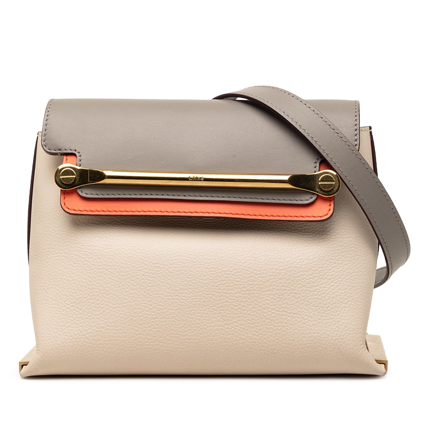 Chloé Small Tricolor Leather Clare Crossbody