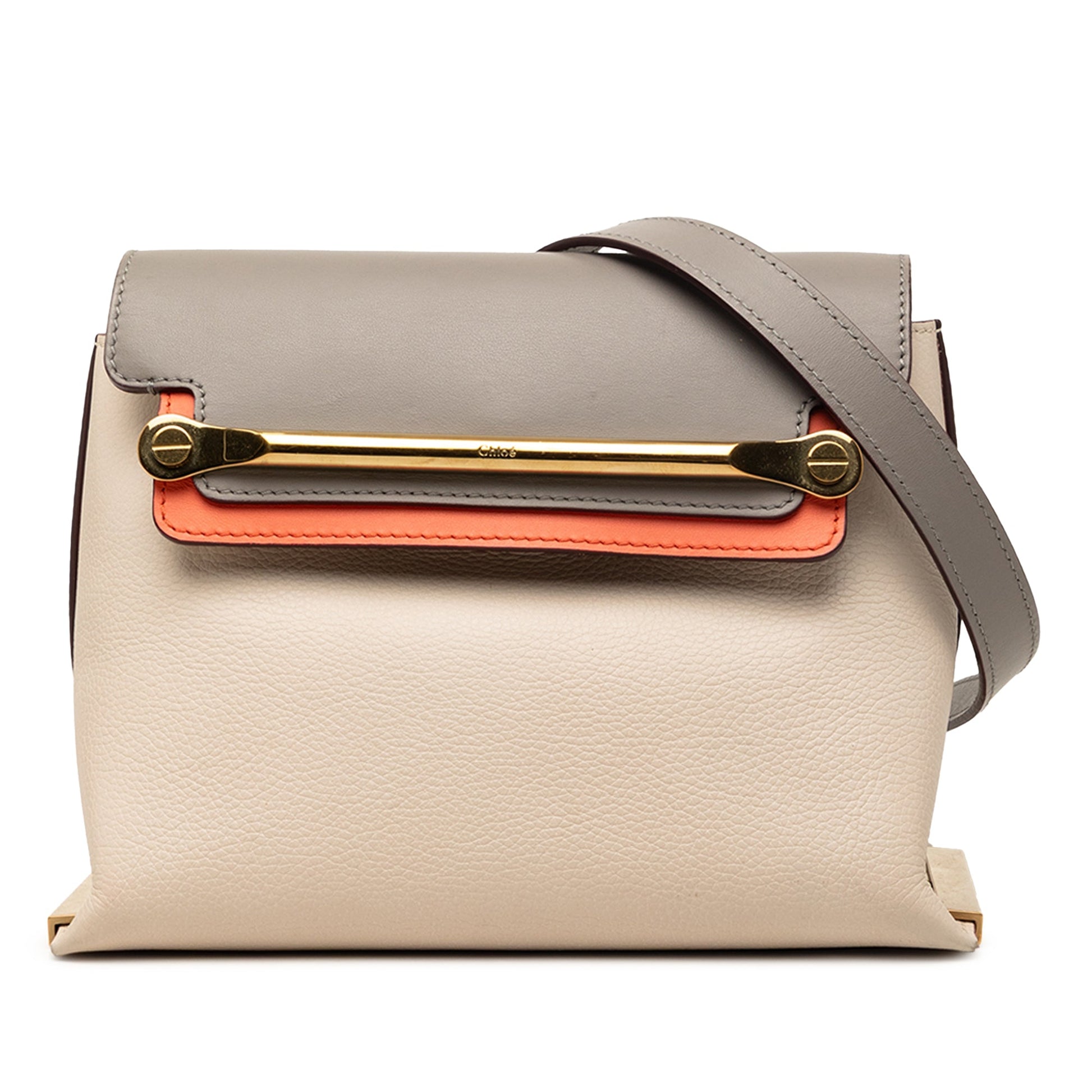 Chloé Small Tricolor Leather Clare Crossbody