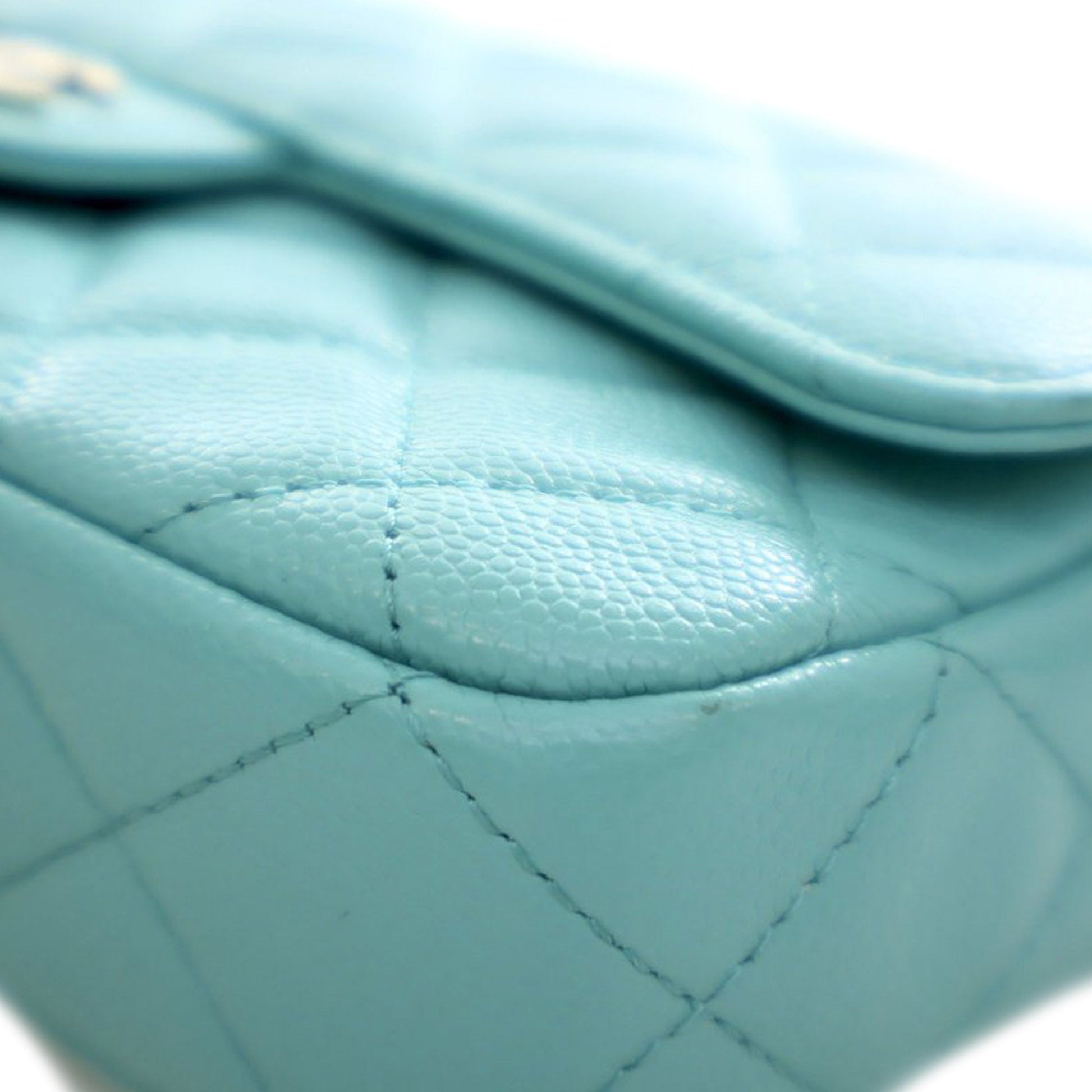 Chanel CC Quilted Caviar Flap Phone Holder Wallet on Chain