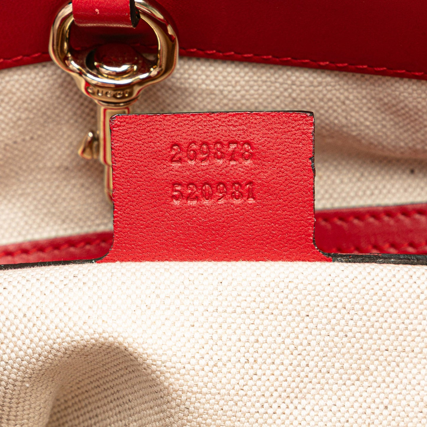 Gucci Small Diamante Leather Craft Tote