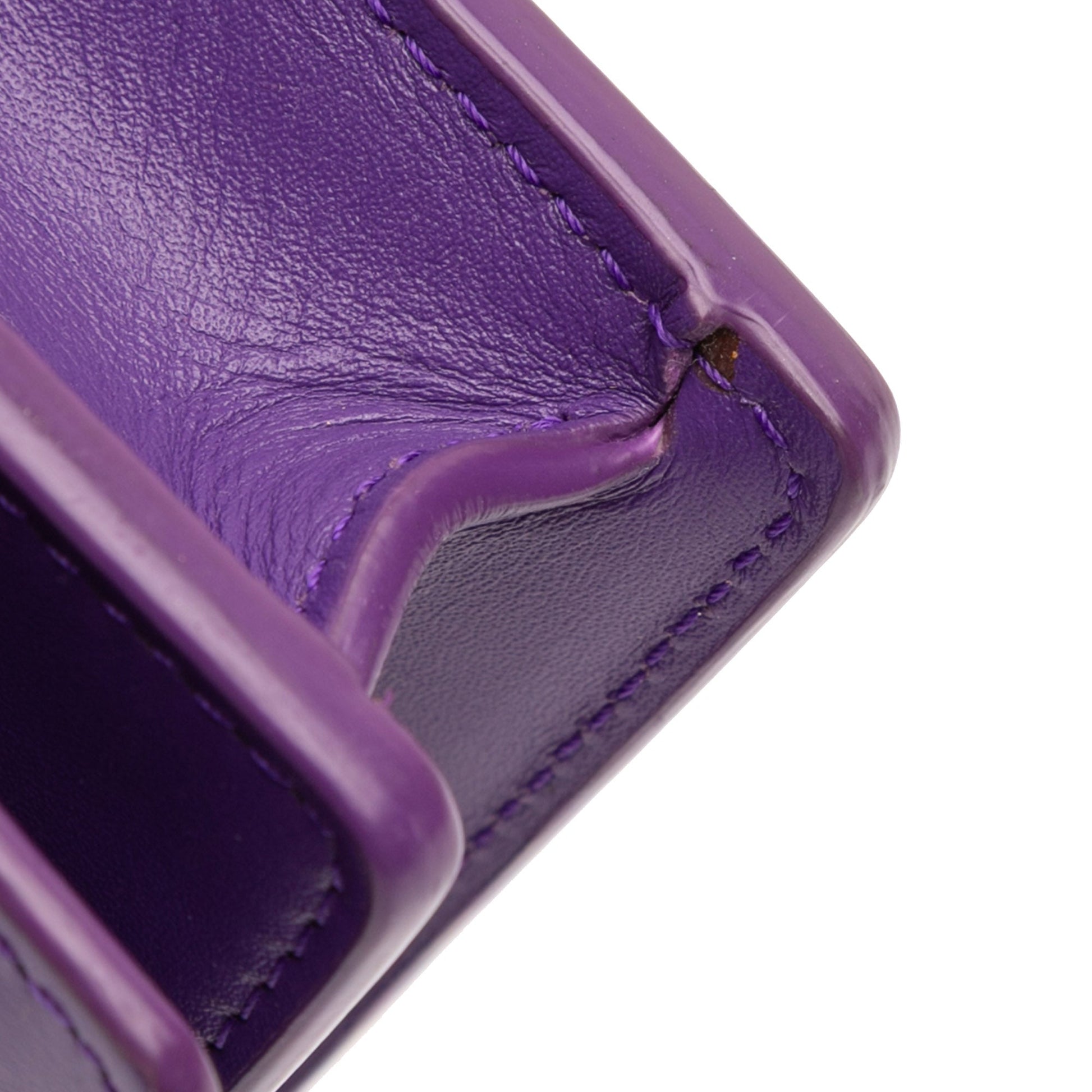 Versace Leather Greca Goddess Wallet on Chain