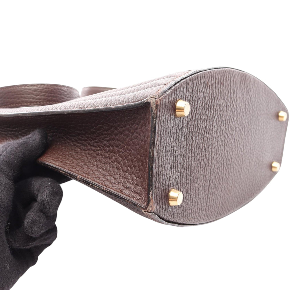 Hermès Cadena Kelly Shoulder Bag — Brown