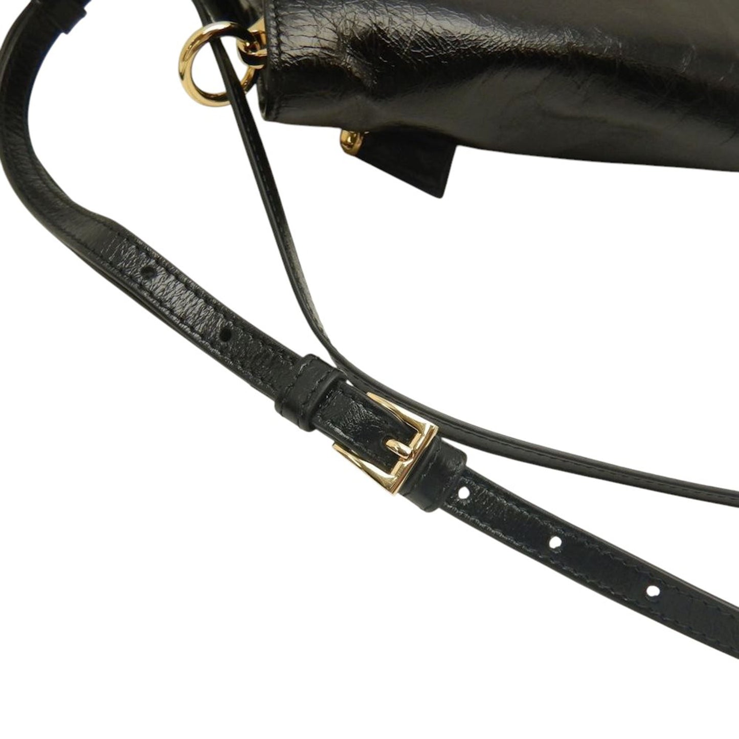 Prada Crinkled Calfskin Crossbody