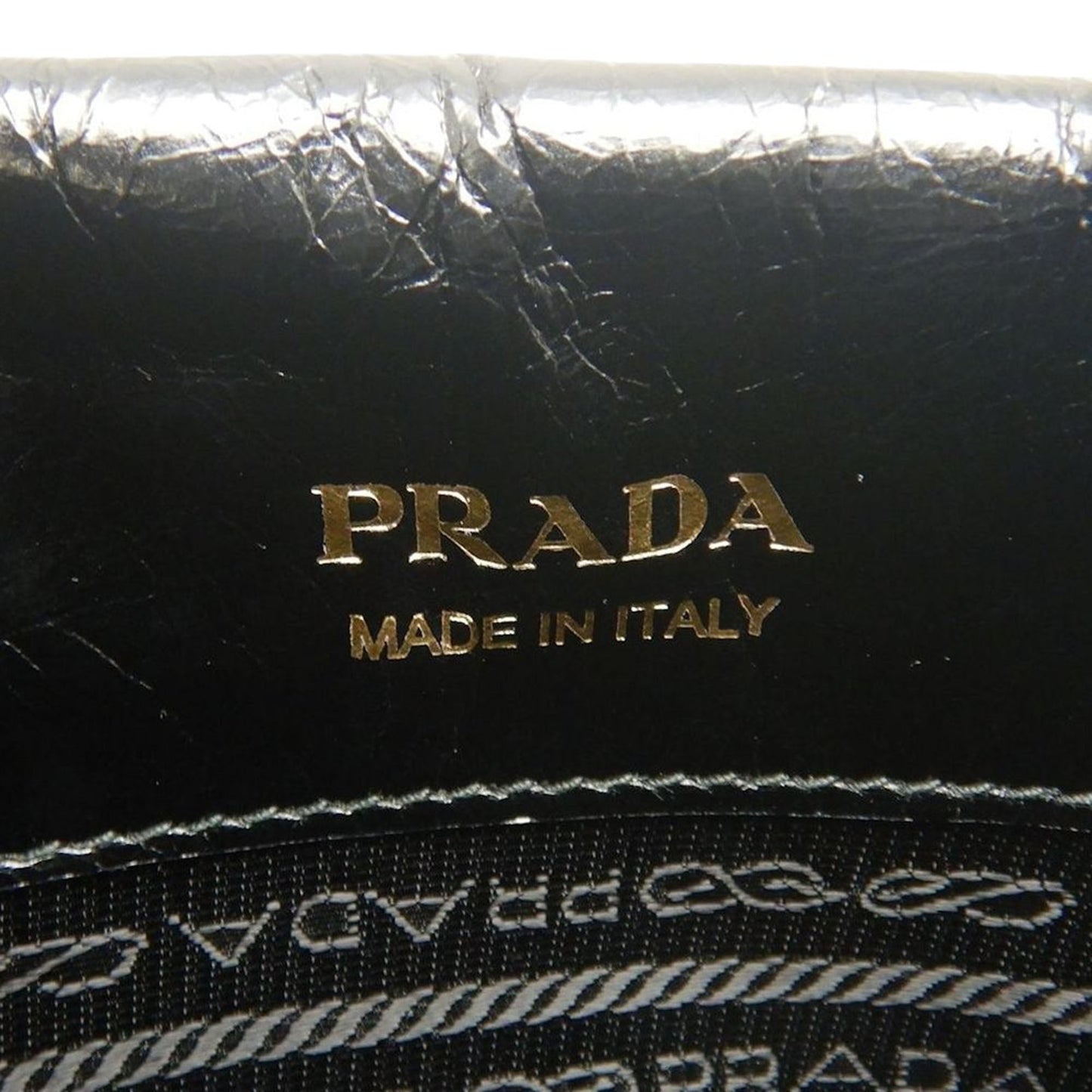 Prada Crinkled Calfskin Crossbody