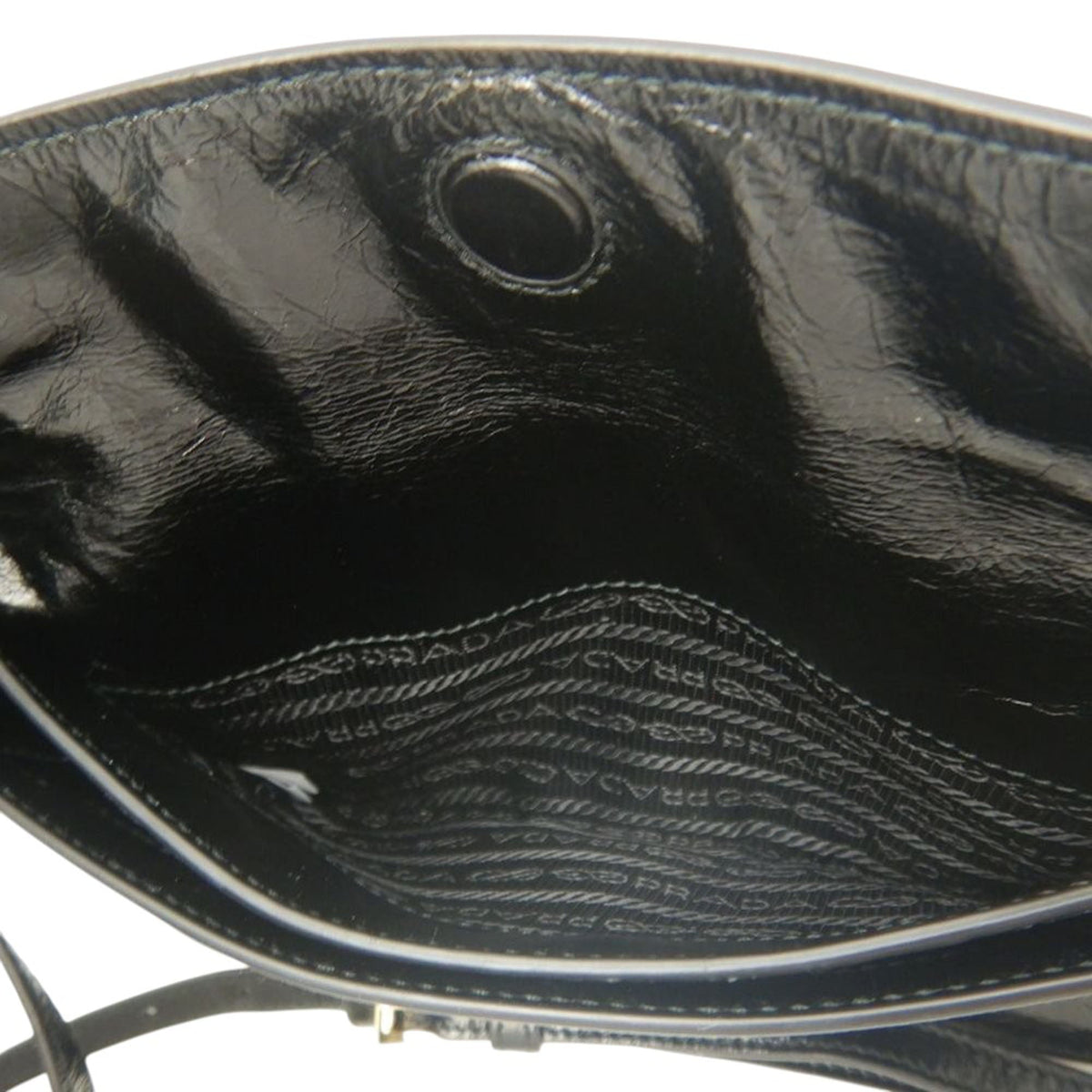Prada Crinkled Calfskin Crossbody