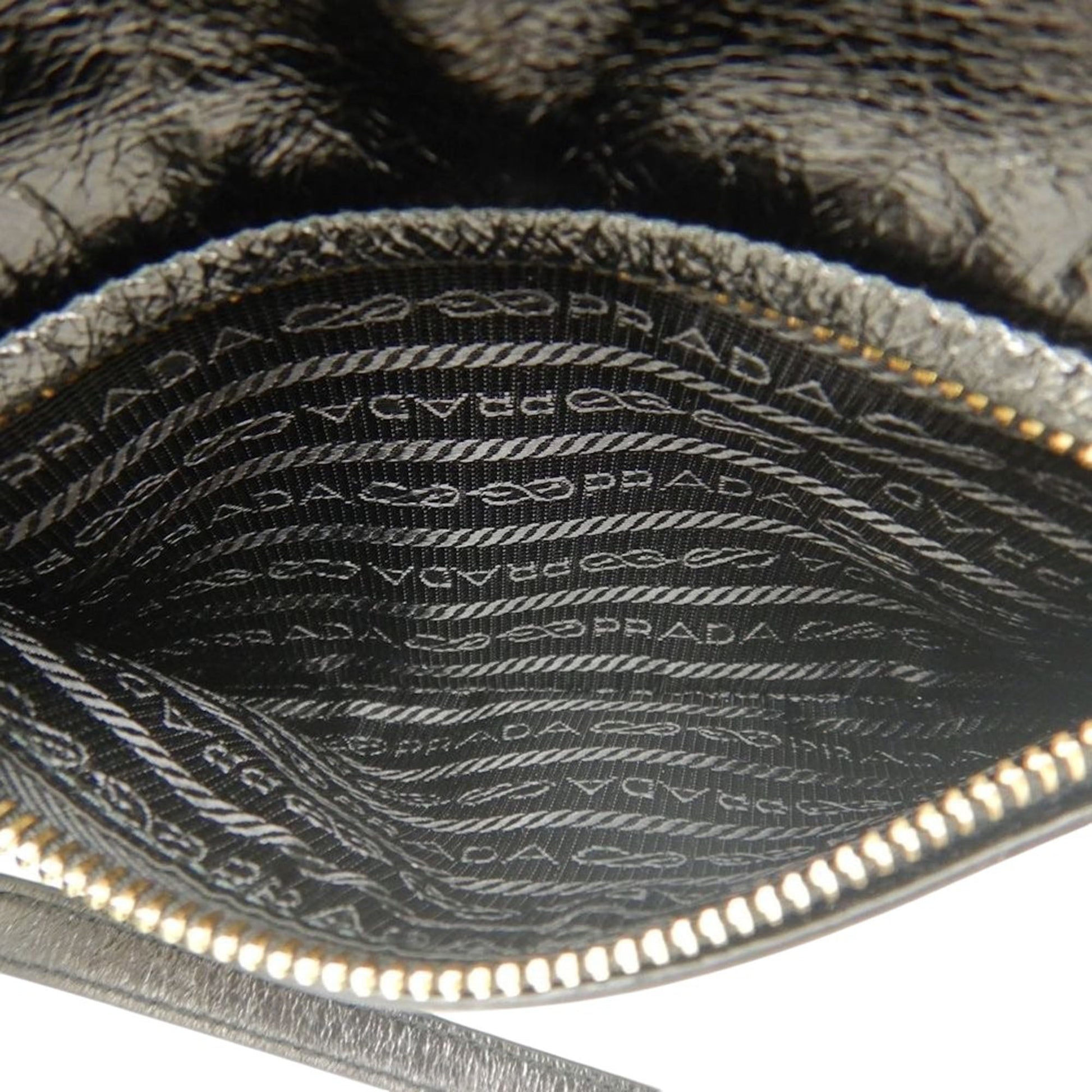 Prada Crinkled Calfskin Crossbody