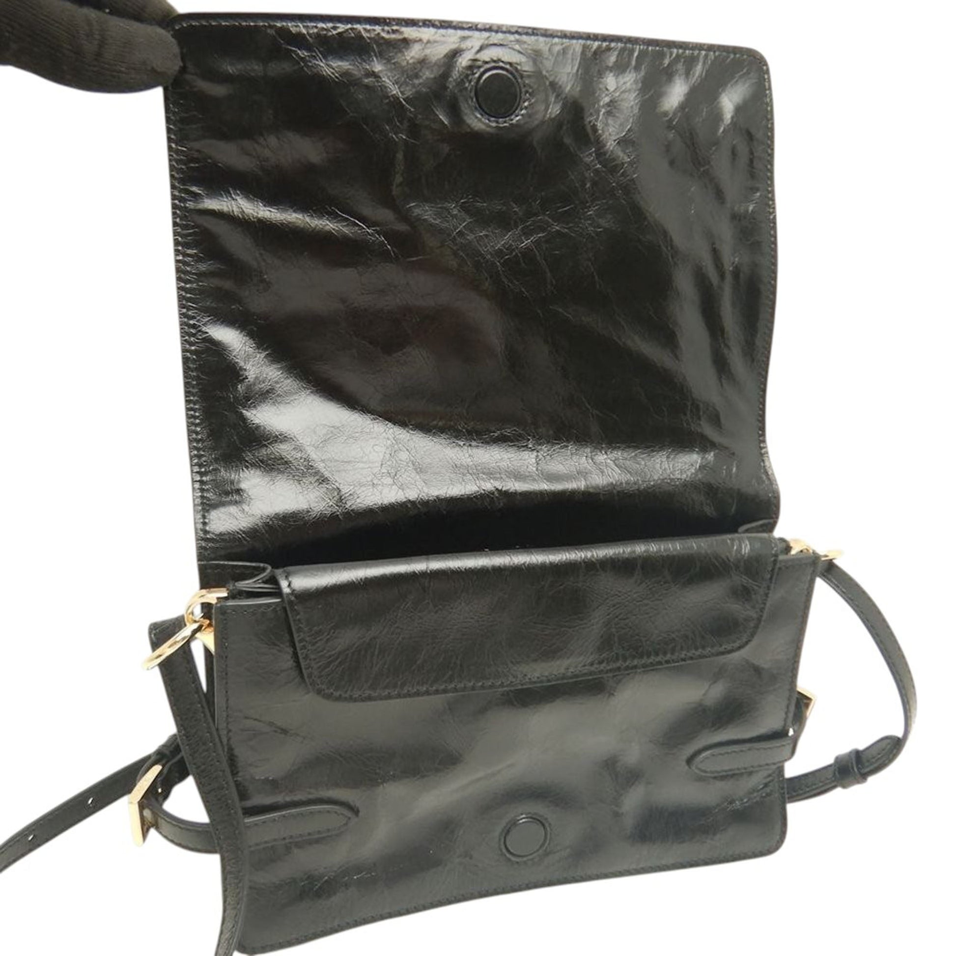 Prada Crinkled Calfskin Crossbody