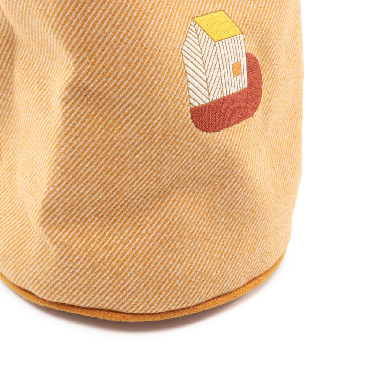 Hermès Wool Les Cabanes Drawstring Bag