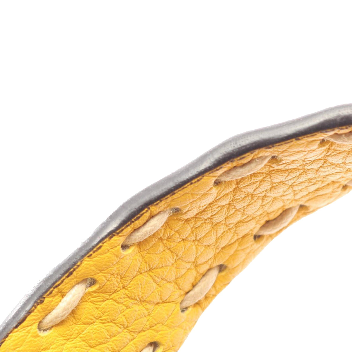 Fendi Mini Leather Selleria Peekaboo Iconic — Yellow