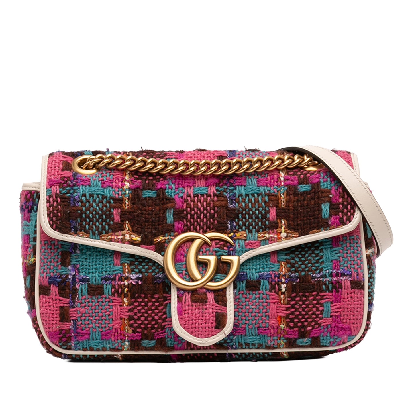 Medium GG Marmont Tweed Shoulder Bag