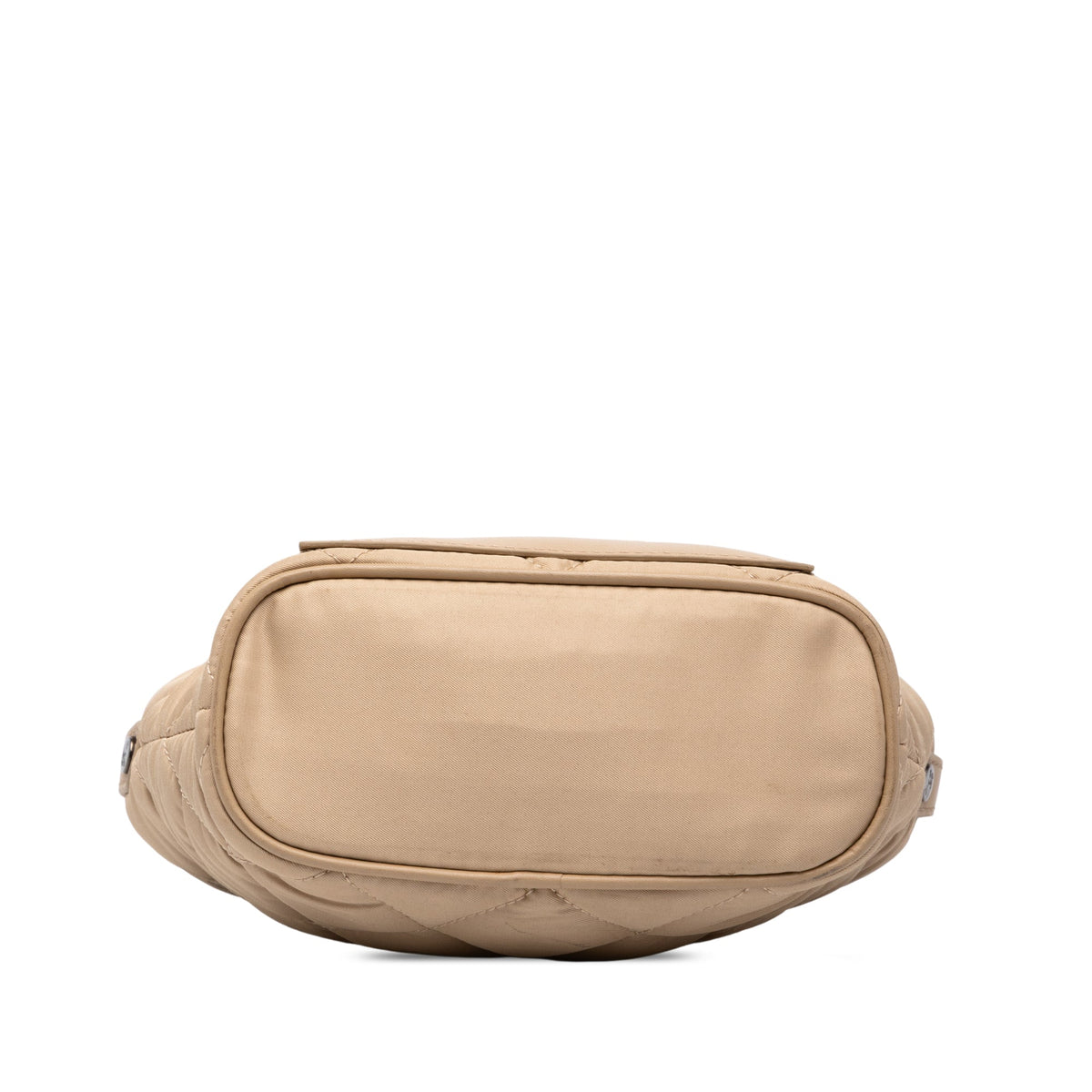 Burberry Quilted Nylon Handbag — Beige