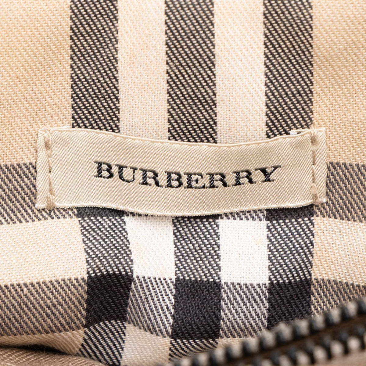 Burberry Quilted Nylon Handbag — Beige